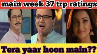 sony sab main week 37 trp ratings