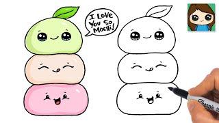 How to Draw Mochi  Cute Food Pun Art