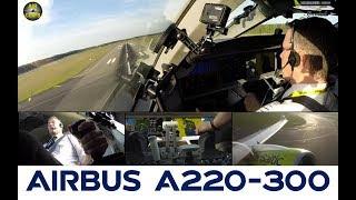 Airbus A220-300 (CS300) ULTIMATE COCKPIT MOVIE! Just awesome planes [AirClips]