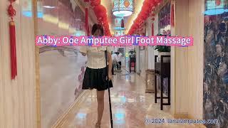 Abby: Ooe Amputee Girl Foot Massage