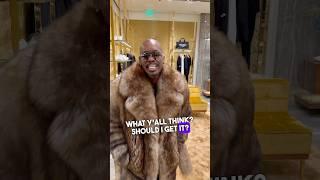 Larry Reid Live saw a Lamb Skin Trench at Dolce and Gabana #LarryReidlive