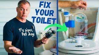 How to Stop a Running Toilet - DIY and Save $$$!!!