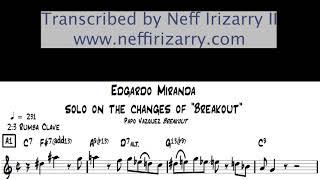 Breakout Edgardo Miranda Latin Jazz Guitar Solo Transcription