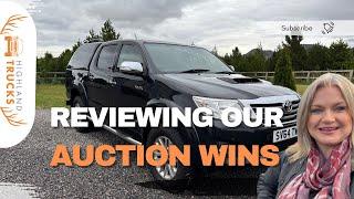 Reviewing Our Vehicle Auction Wins