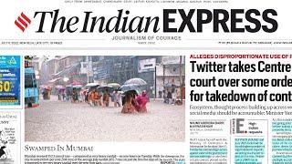 6th July , 2022 ll The Indian Express Newspaper Analysis ll Today's analysis ll UPSC CSE .