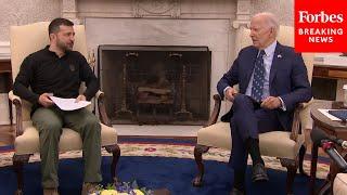 BREAKING NEWS: Biden Celebrates New $2.4 BillIon In Aid For Ukraine While Hosting Zelensky At WH