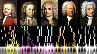 The Evolution of Bach's Music (From 10 to 65 Years Old)