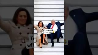 "Trump and First Lady Slip on Airplane Stairs – Funny Moment!#funny #ai #viral #memes #shorts #trump