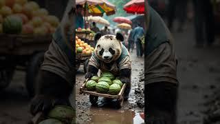 Abandoned Panda's Heartbreaking Struggle  #sadstory #pandaadventure