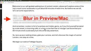 How to Blur Part of an Image on Mac Using Preview in 2 minutes