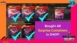 World of Tanks Blitz - All Surprise Containers from the shop! (Opening Compilation)