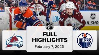 NHL Highlights | Avalanche vs. Oilers | February 07, 2025