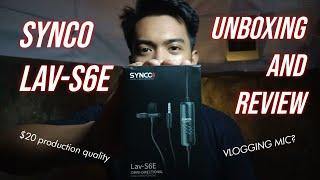 SYNCO LAV-S6E UNBOXING AND REVIEW | Lav mic for vlogging?