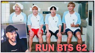 RUN BTS - 62 эпизод ️ БТС в САУНЕ ️ (2 часть) РЕАКЦИЯ