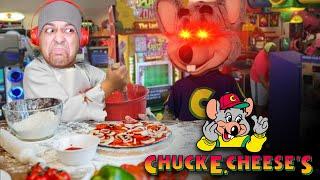 CHUCK GOT ME MAKING PIZZA'S OR IM RIP!! [CHUCK E. CHEESE]