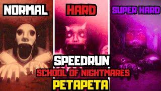 PETAPETA: School of Nightmares - Record Speedrun (All Modes) | Roblox