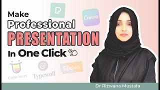 How to Make Professional PRESENTATION In One CLICK (5 Magical Free Tools)