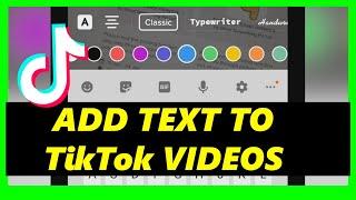 How to Add Text to TikTok Videos at Different Times