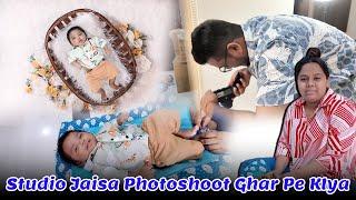 Aarshiv Ka Studio Jaisa Photoshoot Ghar Pe Kiya | Family Vlog #vlog #familyvlog #babyphotography