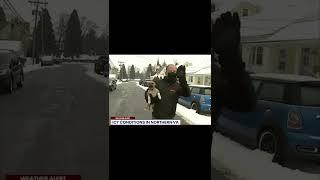 Adorable puppy crashes reporter's weather report on live TV! | FOX 5 DC #throwback
