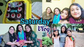 #weekendvlog ||SATURDAY VLOG||Birthday Party||Daily Vlogs||Nini & Jiya Daily Vlogs||