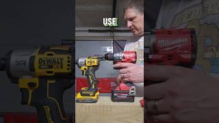 When To Use a Drill Or An Impact #milwaukee #dewalt #dewaltvsmilwaukee #drillvsimpact #howto #diy