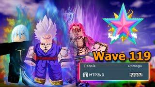 Damage Farm With The 3 New Units (Gohan, Diavolo, Rimuru) (Wave 119) | All Star Tower Defense