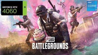 PUBG Battlegrounds RTX 4060 FPS TEST | PUBG RTX 4060 & i5 12400F Benchmark 1080p/1440p/4K