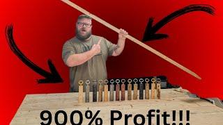 How I Made Over 900% Profit Making Bottle Openers from 1 Board!