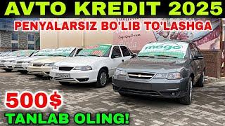 AVTO KREDIT 2025. KATTA YANGILIKLAR ENDI PENYALARSIZ BO'LIB TO'LASHGA. 500$ BOSH TO'LOV BILAN