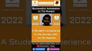TU Munich | DIPLOMA | SPECIAL CASE | Masters | TESTIMONIAL |  Masters in Germany (Part-A)