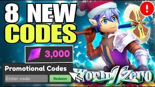 *NEW UPDATE* ROBLOX WORLD ZERO CODES 2024 DECEMBER | WORLD ZERO CODE | WORLD ZERO