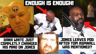DRUNK Jon Jones LEAVES Interview When Tom Aspinall Is Mentioned? Dana White Looks DEFEATED? MMA News
