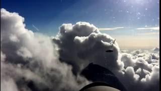 Glider Playing with the clouds