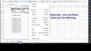 How to Split Date and Time from Timestamp in Google Sheets