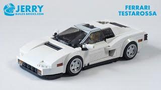 Custom LEGO Ferrari Testarossa Instructions (MOC #139)