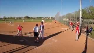 Hitting Middle in Senior Softball, Yep and Hitting it HARD