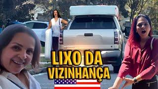 Lixo dos EUA   Inacreditável o que Meus Vizinhos Descartam na vizinhanca - Recebi Visita em Casa