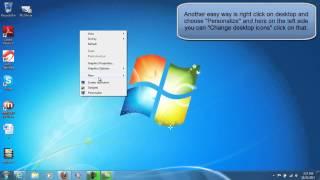 HOW TO DISPLAY MY COMPUTER ICON ON THE DESKTOP IN WINDOWS 7