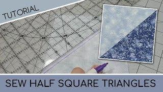 Quilting Basics - Half Square Triangle Technique