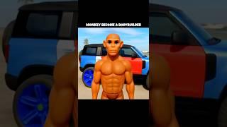 MONKEY BECOME A BODYBUILDER IN INDIAN BIKE DRIVING 3D || KRISH GAMING || #indianbikesdriving3dnew