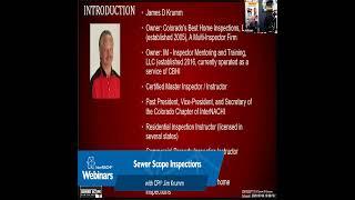 152. Sewer Scope Inspections with CPI® Jim Krumm