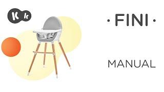 Kinderkraft FINI 2-in-1 high chair How To Video | Tutorial