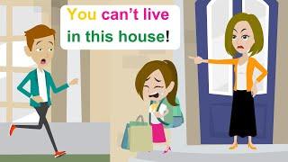 Ella is kicked out of her house? - Funny English Animated Story - Ella English