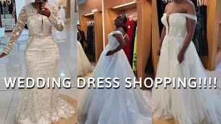 Wedding Dress Shopping + I Said YES To The Dress!! | WEDDING DIARIES #3