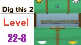 dig this 2 level 22-8 solution - dig this 2 world 22 level 8 solution - GRAVEYARD level 8 gameplay