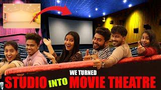 WE TURNED OUR STUDIO INTO A MOVIE THEATRE | DREAM COME TRUE MOMENT ️ | PULLOTHI