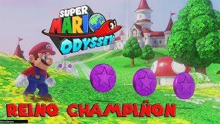 Las 100 MONEDAS MORADAS del REINO CHAMPIÑÓN - Super Mario Odyssey