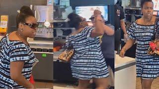 A White Woman Whoops A Black Woman in McDonalds