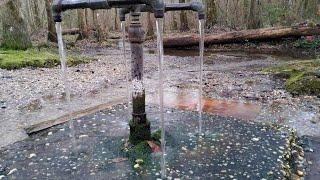 a drink from the healing springs